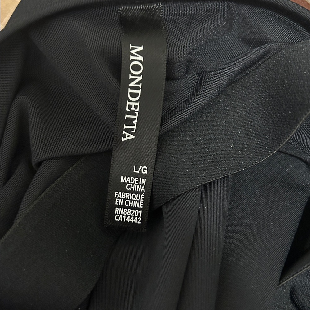 NWT Mondetta Black Mini Dress/Tennis Style Dress Size Large - Picture 6 of 7